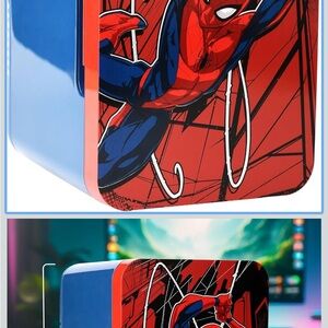 Marvel Blue and Red Mini Fridge